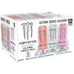 Monster Ultra Variety Pack Including Zero Ultra/Peachy Keen/Strawberry Dreams, Energy Drink - 12pk/16 fl oz Cans - Image 5