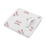 Sweet Jojo Designs Fabric Storage Bins Set Baseball Patch White and Red - Image 4