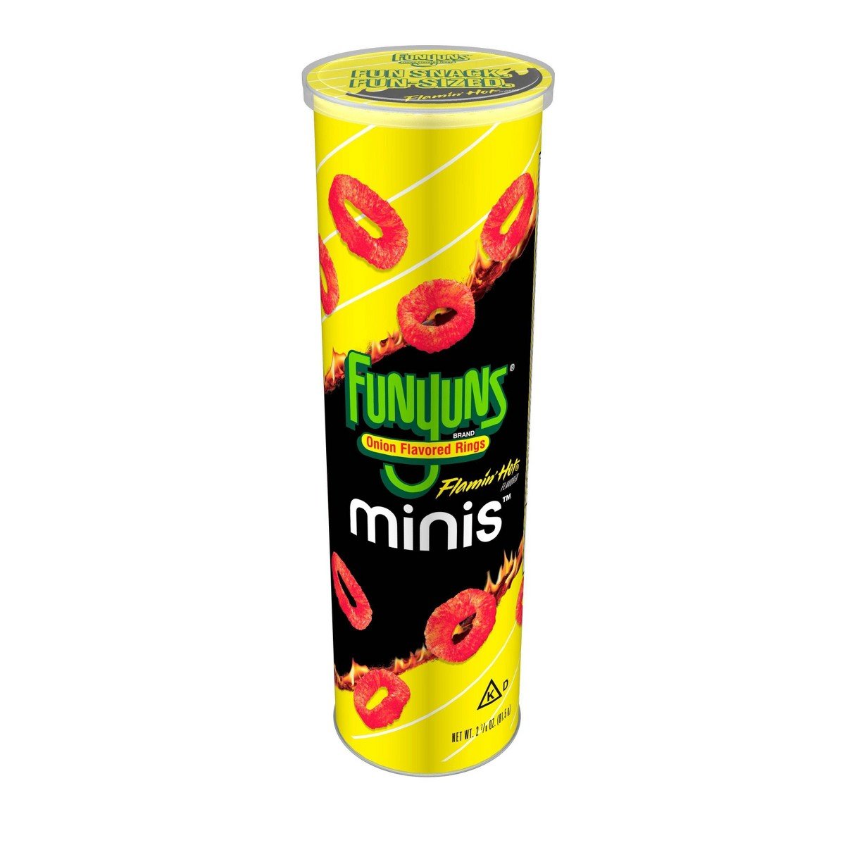 GUEST_896aec7c-c90e-444a-8768-6a4db1c5ffb0.jpg Funyuns Minis Flamin' Hot Canister 2.875oz - Image 1