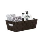 Simplify Woven Strap Extra Long Shelf Tote Chocolate - Image 3