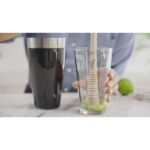 True Barkeep Boston Shaker, Stainless Steel and Clear Glass Drink Mixers for Cocktails, Birthday Party, BBQ, Home Bar, 28 oz & 16 oz, Set of 2 - Image 2