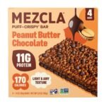 Mezcla Plant Based Peanut Butter Chocolate Protein Bars - 11g Protein - 5.6oz/4ct