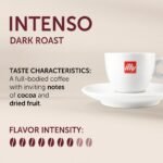 Illy Intenso Dark Roast Espresso Ground Coffee - 8.8oz: Arabica Beans, Italian Variety - Image 3