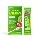 Liquid I.V. Sugar-Free Energy Multiplier Vegan Powder Electrolyte Supplements - Strawberry Kiwi - 4.9oz/10ct