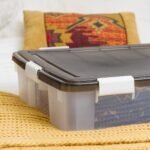 IRIS Underbed 47 Qt Storage Bins with Lids and Tight Latch and Seal - Gray/Clear - Image 6