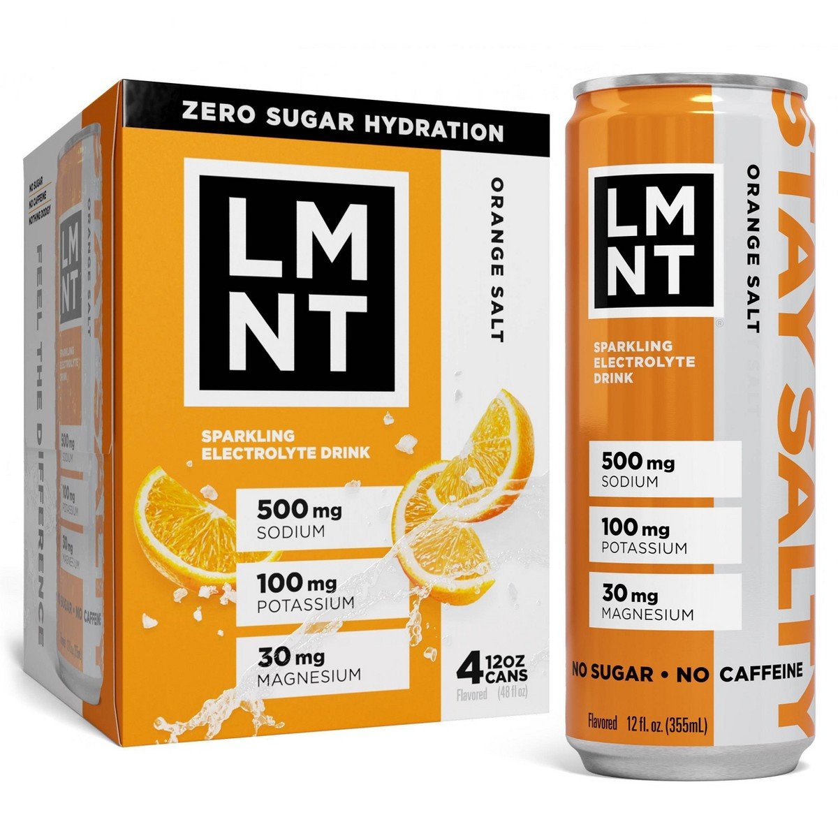 GUEST_8c5b910e-3fd3-4913-8846-8d02ea221a74.jpg LMNT Zero Sugar Orange Electrolyte Drink - 4pk/12 fl oz Cans - Image 1