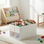 REGALWOVEN Storage Cube Set, 1-Pack Collapsible Fabric Storage Bins, Closet Organizer Baskets for Clothes, and Books White 20.9*13.8*11.8in - Image 4
