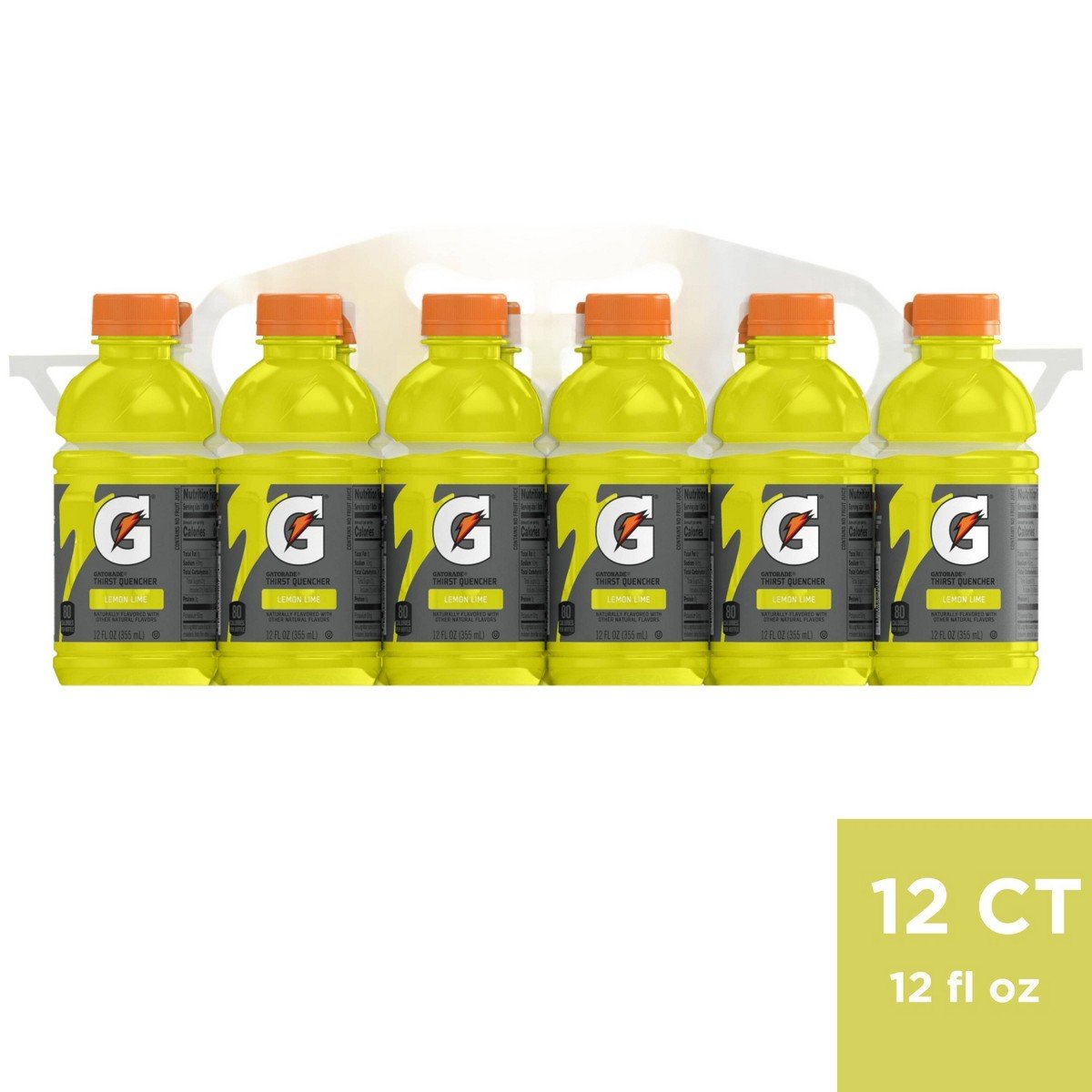 GUEST_8cfb4c84-8c5f-4c66-ba80-3a3188267e40.jpg Gatorade Lemon Lime Sports Drink - 12pk/12 fl oz Bottles: Non-Caffeinated - Image 1
