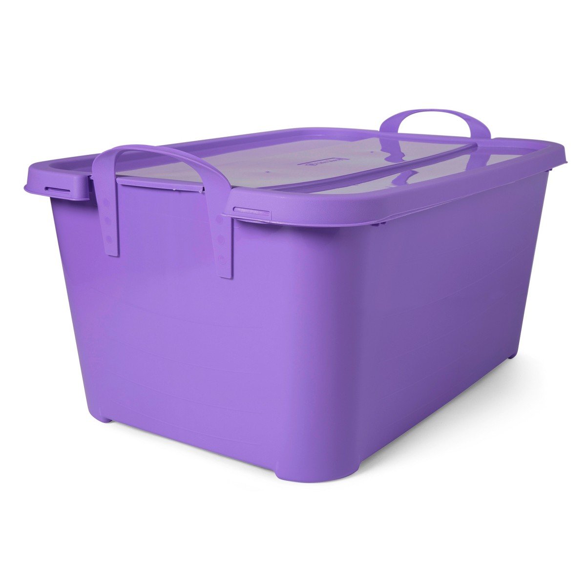 GUEST_8d1b98db-c914-4f5a-a7db-c2e72a0015c7.jpg Life Story 55 Quart Stackable Storage Bin, Light Duty Container, Purple, 6 Pack - Image 1