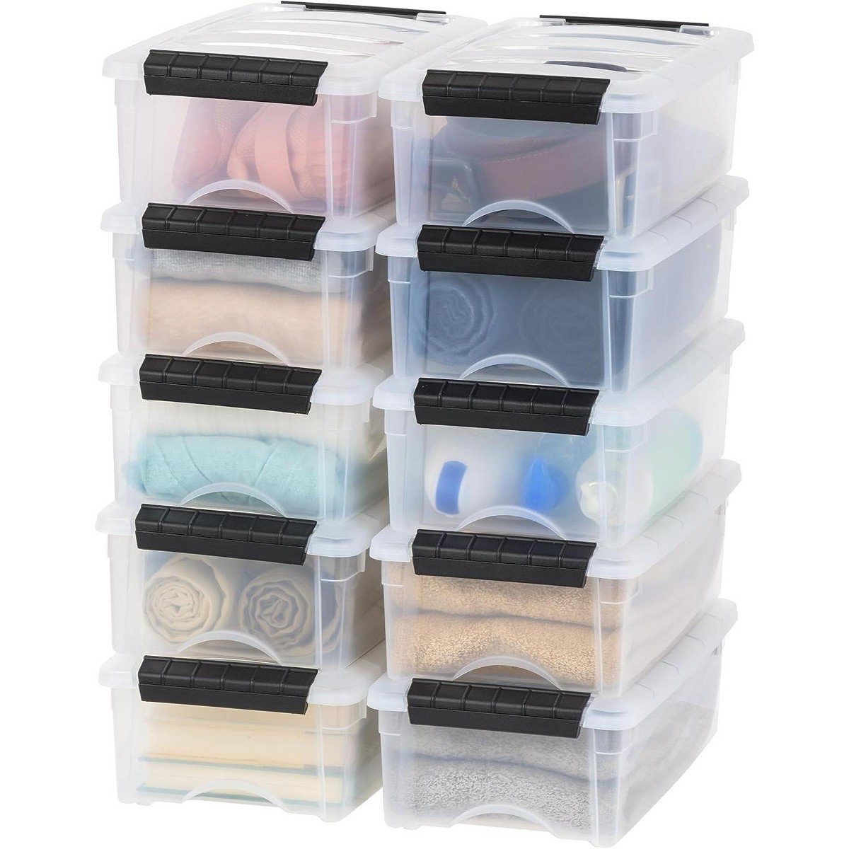 GUEST_8d28a742-f835-4344-9687-01f6f56b0d20.jpg IRIS 6 Qt Stackable Plastic Storage Bins with Lids, 10Pk - Image 1