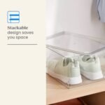 11L Stacking Clear Bin with Lid - Brightroomâ„¢ - Image 4