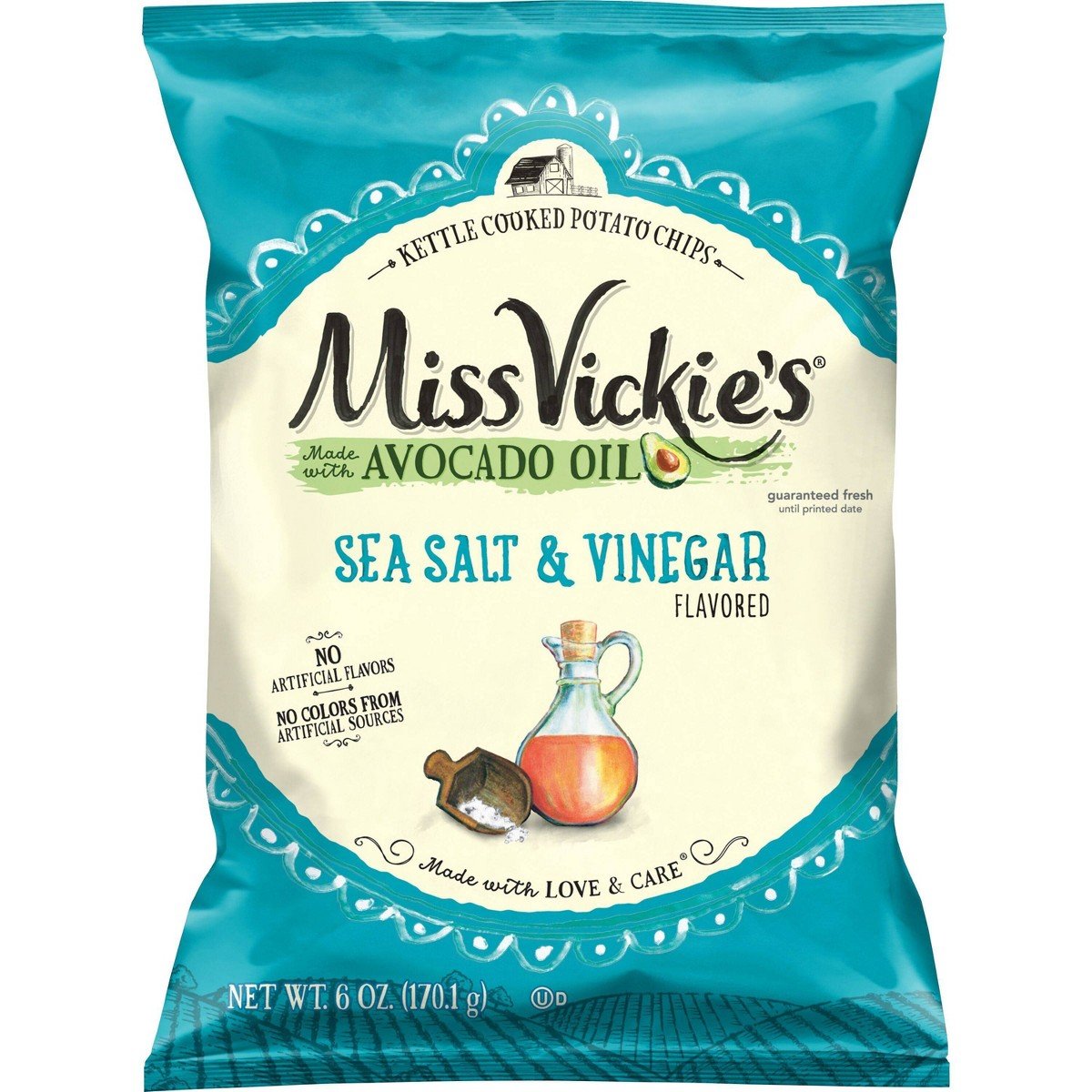 GUEST_8ec723bf-64c8-46a1-a679-d74042454400.jpg Miss Vickie's Avocado Sea Salt & Vinegar Chips - 6oz - Image 1