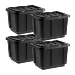 IRIS 11.5 Gal/46 Qt Heavy-Duty Stackable Plastic Holiday Storage Bin Tote Container with Quick Snap Lid, 4Pk - Image 7