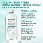 Garnier Salicylic Acid Purifying Makeup Remover Micellar Water and Facial Cleanser - 23.7 fl oz: Oil-Free, No Fragrance Added, Suitable for Normal - Image 6