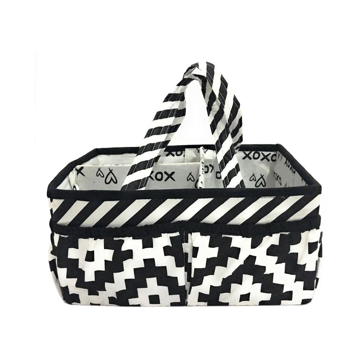 GUEST_8ffbddb6-94e6-4753-86f0-f255b814cab6.jpg Bacati - Love Black/white Storage Caddy - Image 1