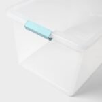 66qt Clear Storage Bin with Latches - Brightroom - Image 3