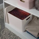 Simplify Vinto Storage Box with Lid Large: Off-White Polypropylene Decorative Bin, 14.5" W x 8.5" D x 10.9" H, No Assembly - Image 4