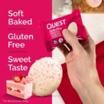 Quest Nutrition Bake Shop Strawberry Cake Flavor Frosted Cookies - 5g Protein - 7.04oz/8ct: Ready to Eat - Image 4