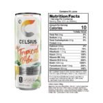 CELSIUS Sparkling Tropical Vibe Functional Energy Drink - 12 fl oz Single Can - Image 4