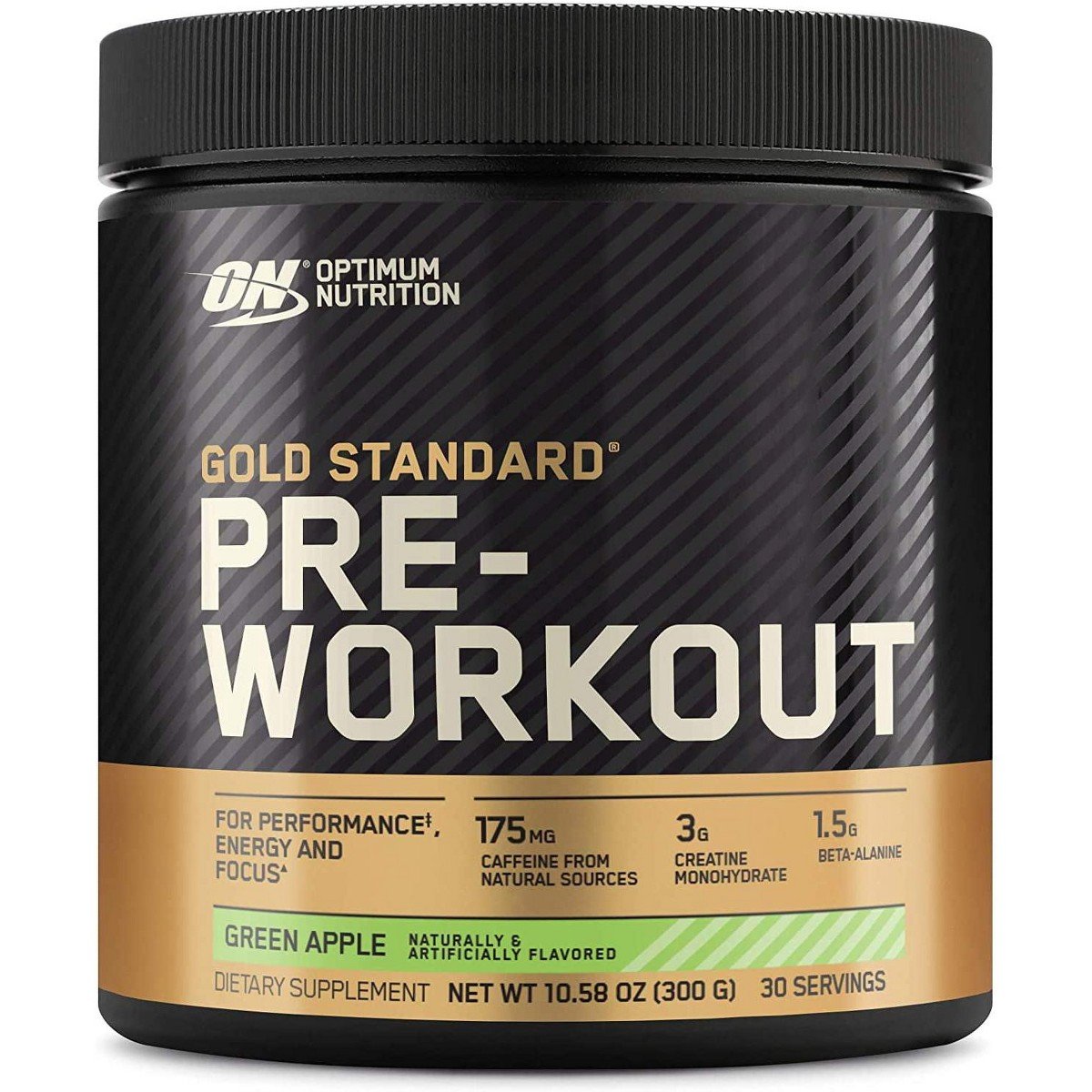 GUEST_932477f4-8b3f-466b-a159-755d98bdd426.jpg Optimum Nutrition, Gold Standard Pre Workout, Green Apple, 10.58 oz, 30 Servings - Image 1
