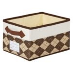REGALWOVEN Printed Fabric Collapsible Spacious Versatile Open Storage Bins 1 Pc Light Black 8.7*11.4*6.7in - Image 7