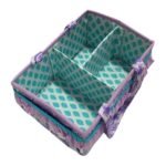 Bacati - Paisley Aqua/Lilac Storage Caddy - Image 3