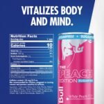 Red Bull Peach Edition Sugarfree Energy Drink - White Peach, Caffeinated - 4pk/12 fl oz Cans - Image 2