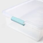32qt Clear Storage Bin with Latches - Brightroom - Image 3
