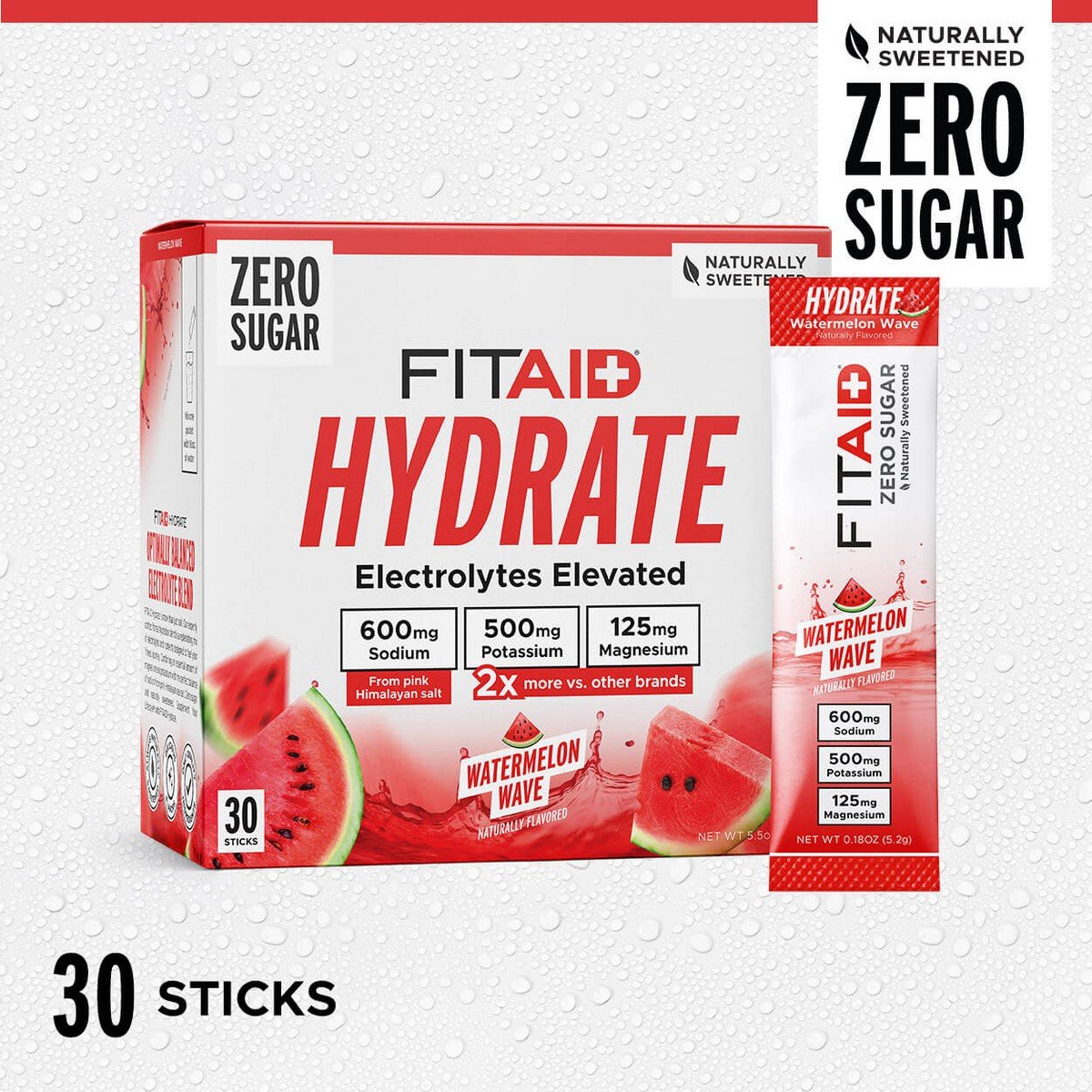 GUEST_94aade16-6f6b-4b3a-8f99-78fe5d25203b.jpg FITAID HYDRATE Electrolyte and Hydration Mix, Watermelon Wave 30ct Box - Image 1