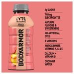 BODYARMOR LYTE Peach Mango Sports Drink - 8pk/12 fl oz Bottles: Non-Caffeinated, No Added Sugar - Image 3