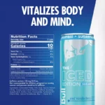 Red Bull Iced Edition Sugarfree Energy Drink - Iced Vanilla Berry, Caffeinated - 12 fl oz Can - Image 3