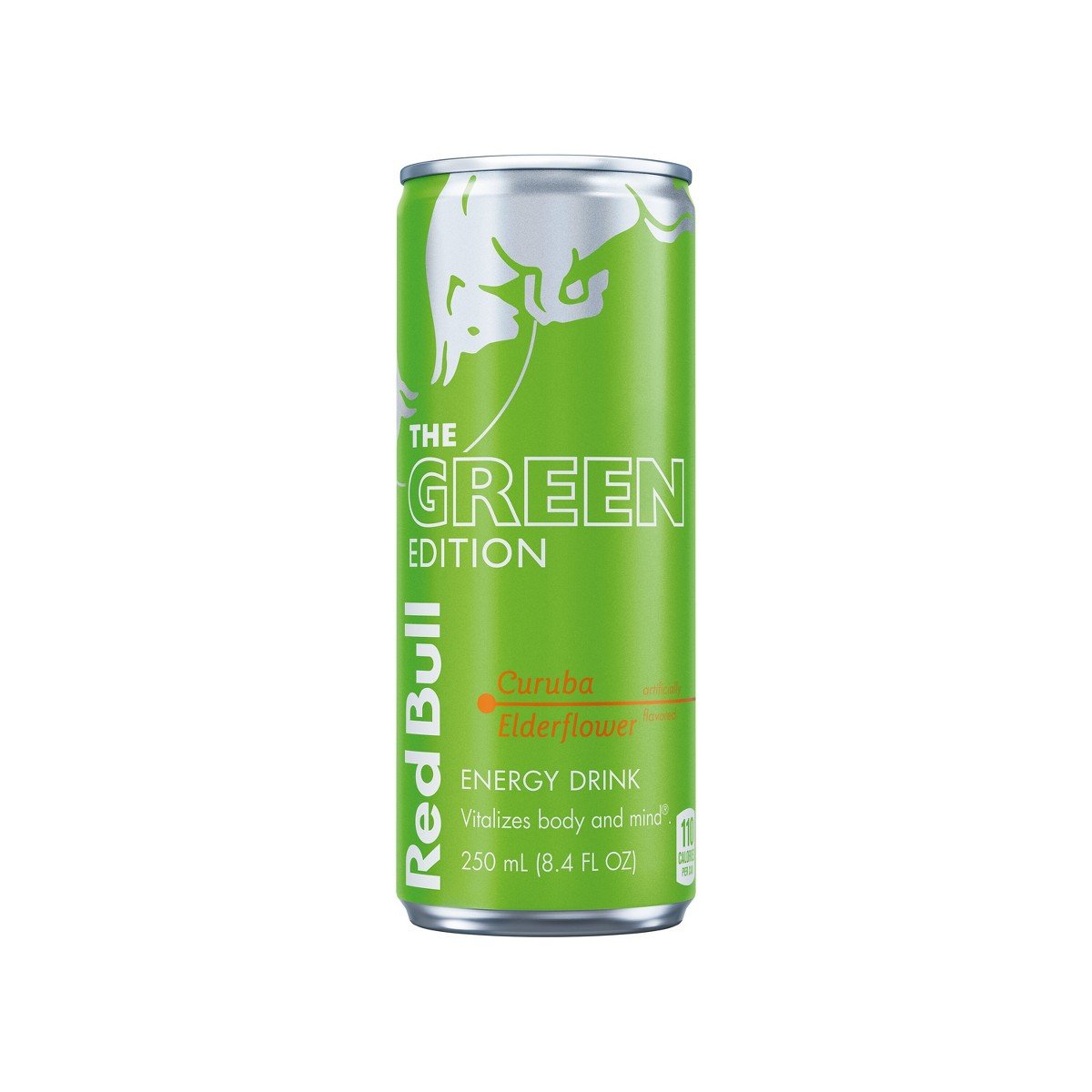 GUEST_95b0f1c8-2d49-4bb3-8356-230edaceb522.jpg Red Bull Green Edition Elderflower Energy Drink - 8.4 fl oz: Low Fat, Caffeinated - Image 1