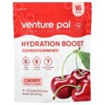 Venture Pal Hydration Boost, Electrolyte Drink Mix, Cherry, 16 Sticks, 0.32 oz (9 g) Each