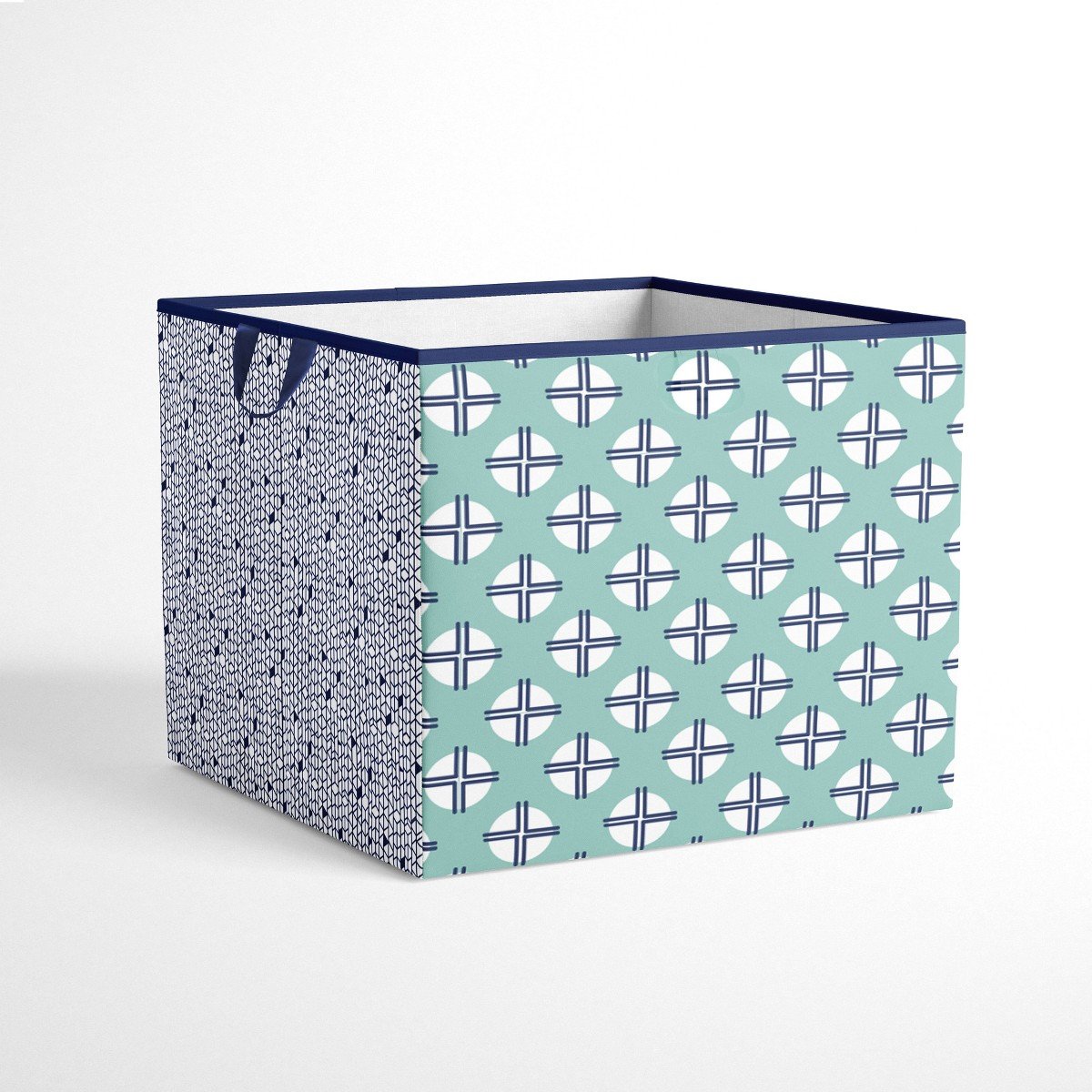 GUEST_96ed0ca5-7fe5-4968-a1c4-bd69f586e5af.jpg Bacati - Noah Mint/Navy Storage Box Large - Image 1