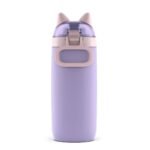 Ello 12oz Stainless Steel Water Bottle Cat Purple: Kids Portable Drinkware, Dishwasher-Safe, Lilac, Cold Beverages - Image 4