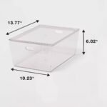 11L Stacking Clear Bin with Lid - Brightroomâ„¢ - Image 5