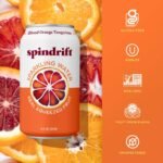 Spindrift Blood Orange Tangerine Sparkling Water - 8pk/12 fl oz Cans: Non-Caffeinated - Image 4