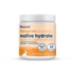 NativePath Hydrate Electrolytes Powder - Zero Sugar with 2,000mg BCAAs, Tangerine, 30 Servings