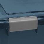 IRIS 74 Qt Airtight Plastic Storage Bin with Lid and Seal and Secure Latching Buckles, Navy, 4Pk - Image 4