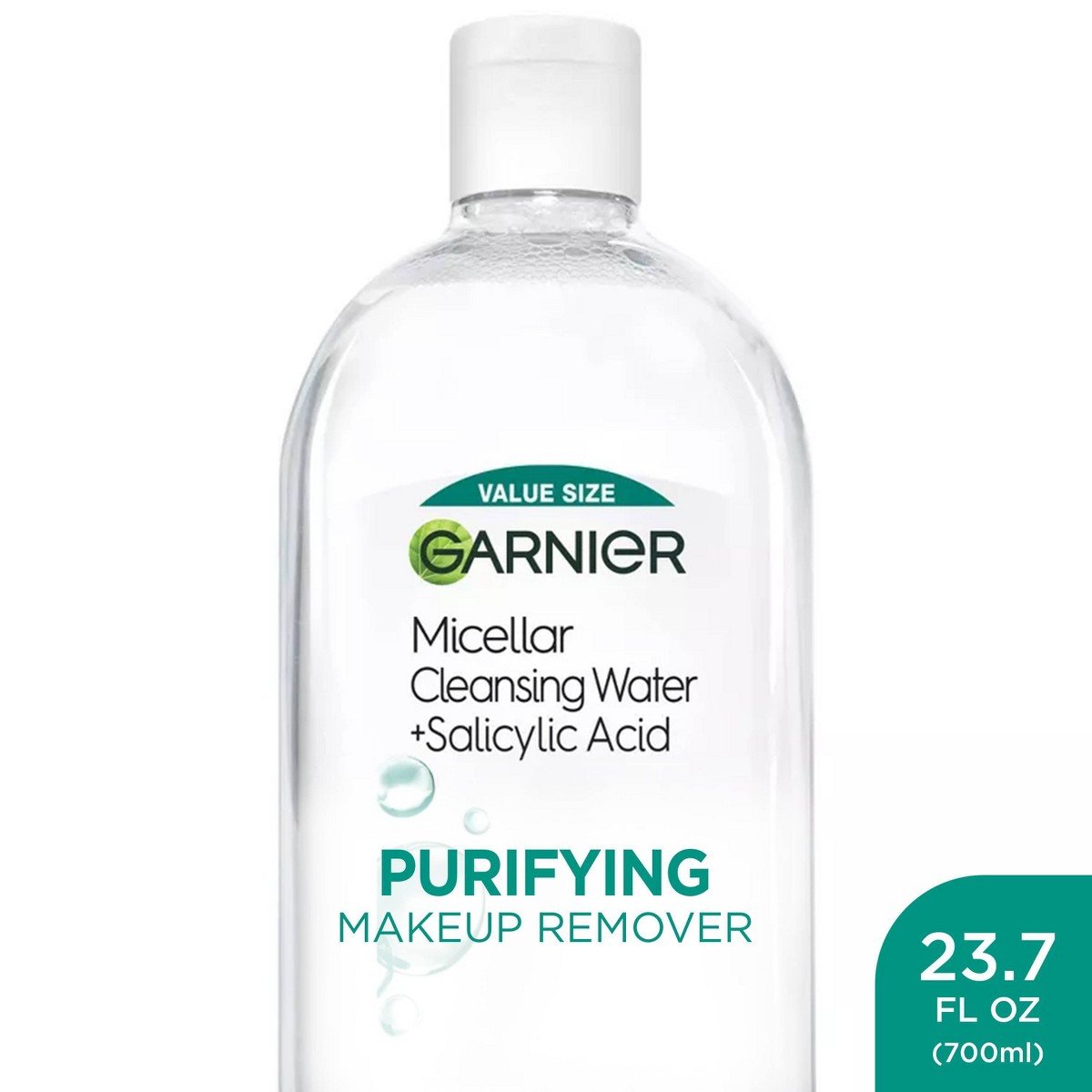 GUEST_99722024-697d-4162-a22e-7e289eef0094.jpg Garnier Salicylic Acid Purifying Makeup Remover Micellar Water and Facial Cleanser - 23.7 fl oz: Oil-Free, No Fragrance Added, Suitable for Normal - Image 1
