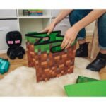 Ukonic Minecraft Grassy Block Fabric Storage Bin Cube Organizer with Lid | 13 Inches - Image 3
