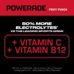 POWERADE Fruit Punch Sports Drink - 20 fl oz Bottle: Non-Caffeinated, USDA Grade A - Image 3