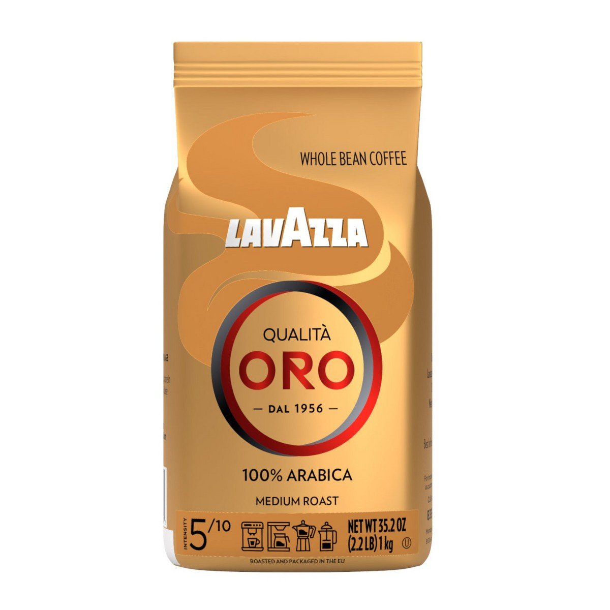 GUEST_9a00e671-ae83-45af-8917-cad0abeec443.jpg Lavazza Qualità Oro Whole Bean Coffee, Medium Roast, 100% Arabica, 2.2 lb Bag N/A Pack of 1 - Image 1