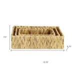 HomeRoots Set of Three Natural Water Hyacinth Baskets - Image 3