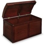 Badger Basket Hardwood Barrel Top Toy Chest - Cherry - Image 4