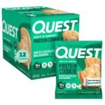 Quest Nutrition White Macadamia Nut Cookies - Chocolate - 12ct: Ready to Eat, Protein Cookie, 12 Bars, 1.53oz Each