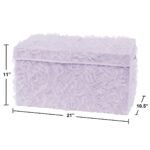 Sweet Jojo Designs Girl Fabric Storage Toy Bin Rose Solid Lavender Purple - Image 4
