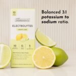 Just Ingredients Electrolytes Drink Mix Packs - Lemon Lime - 2.01oz/10ct - Image 3