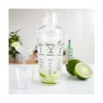True Maraca 16 oz Cocktail Shaker with Built In Strainer with 7 Printed Classic Cocktail Recipes for Game Nights, BBQ, House Party, Home Bar Gifts - Image 6