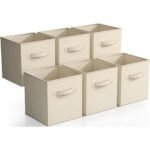 Sorbus 6 Pack 11 Inch Foldable Storage Cubes with Handle- for Organizing Home, Shelves, Nursery, Playroom, Closet and More
